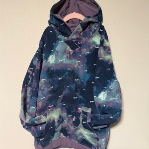 Nike Blue and Purple Cosmic Sweatshirt youth XL (12/14)